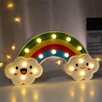 Plastic Animal Wall-hanging Light Kids Room Decoration Cute Light Battery Operated Fox Marquee Light