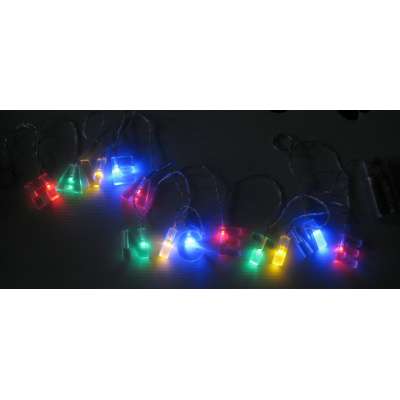 LED battery letter light chain, Christmas battery light.happy birthday light