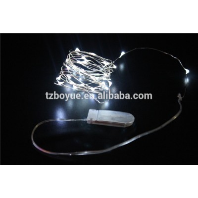 copper silver wire LED battery operated fairy string light holiday decorative light cheap price