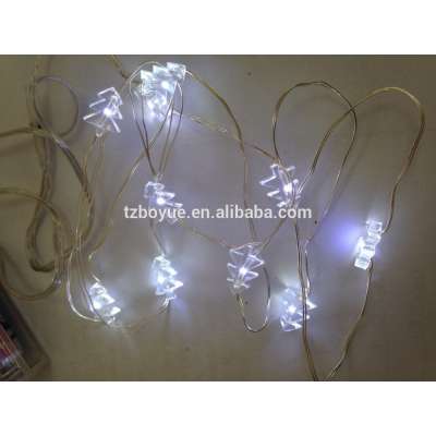 battery operated copper silver wire decorative mini waterproof LED lights, christmas tree micro mini fairy lights